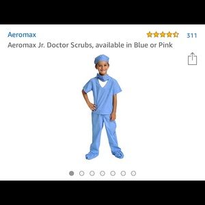 Kids Doctor Scrubs size 6-8.